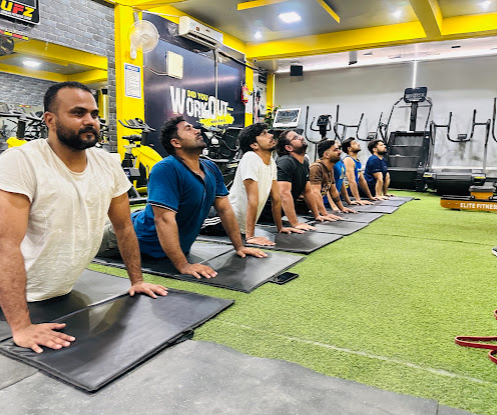 Group stretching session